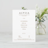 Modern Minimalistische Happy Hour Bar Restaurant  Menu (Staand voorkant)