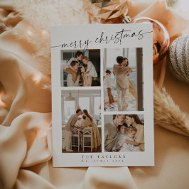 Modern minimalistische kerstkaart