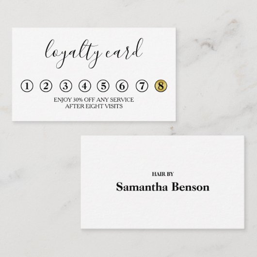 Modern minimalistische logo visitekaartje (Voorkant / Achterkant)