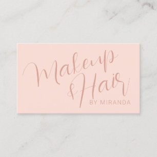 Modern minimalistische make-up en Hair Stylist Bus Visitekaartje