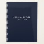 Modern minimalistische marineblauw Planner<br><div class="desc">Eenvoudig en modern.</div>