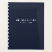Modern minimalistische marineblauw Planner (Voorkant)