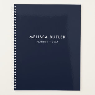 Modern minimalistische marineblauw Planner
