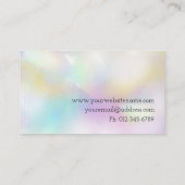 Modern minimalistische Opal Makeup Artist Visitekaartje (Achterkant)