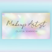 Modern minimalistische Opal Makeup Artist Visitekaartje