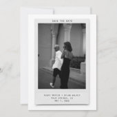 Modern Minimalistische Polaroid Foto Save the Date (Voorkant)
