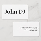 Modern minimalistische professionele speelplaats D Visitekaartje (Voorkant / Achterkant)