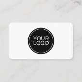 Modern Minimalistische QR-code Visitekaartje (Voorkant)