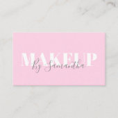 Modern minimalistische roze map visitekaartje (Voorkant)