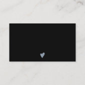 Modern minimalistische, stoffige blauwe orde bedan visitekaartje (Achterkant)