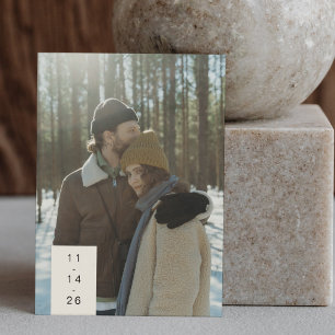 Modern minimalistische Trendy Couple 2 foto Save The Date