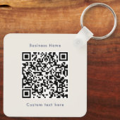 Modern Minimalistische VS 250ste Zakelijke QR-code Sleutelhanger (Achterkant)