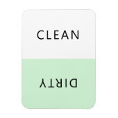 Modern minimalistische wasmachine Clean Dirty Magn Magneet (Verticaal)