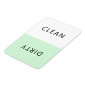 Modern minimalistische wasmachine Clean Dirty Magn Magneet (Linkerzijde)