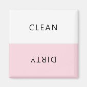 Modern minimalistische wasmachine Clean Dirty Magn Magneet (Voorkant)