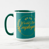 Modern Minimalistische Werelds Beste Werknemer Mok (Links)