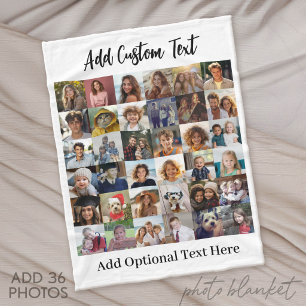 Modern Minimalistische Witte Feestfoto's - 36 Foto Fleece Deken