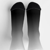 Modern Minimalistische Witte Zwarte Gradiënt Sokken (Top)