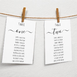 Modern Minimalistische Zwart-Wit Stoelenkaart
