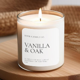 Modern minimumaantal kaarsen vierkante sticker