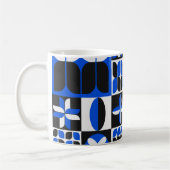 modern minimumpatroon uit de Middeleeuwse eeuw Koffiemok (Links)