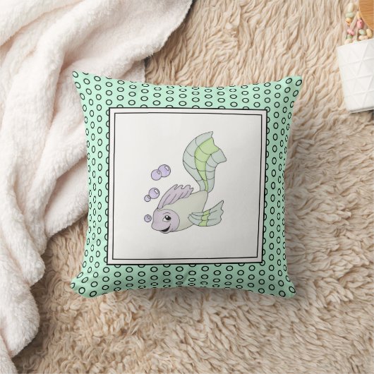 Modern Mint Birth Baby voor kinderen Kussen (Deken)