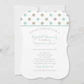 MODERN MINT BISQUE STIPPEN EN STRIPEN Vrijgezellen Kaart (Achterkant)