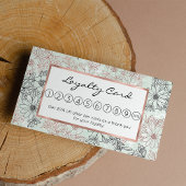 Modern Mint Black Roos Gold Floral Marble Klantenkaartje