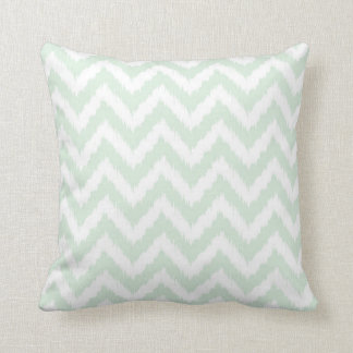 Modern Mint Chevron Ikat Pattern Kussen