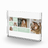 Modern Mint Collage Foto Pap Beste Gift (Rechts)