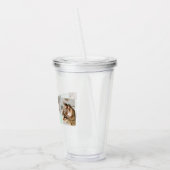 Modern Mint Collage Foto Pap Beste Gift Acryl Drinkbeker (Links)