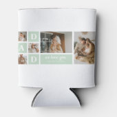 Modern Mint Collage Foto Pap Beste Gift Blikjeskoeler (Voorkant)