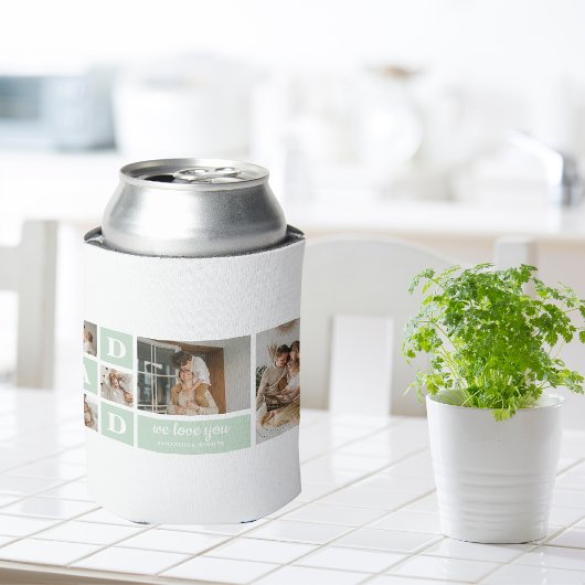 Modern Mint Collage Foto Pap Beste Gift Blikjeskoeler