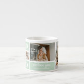 Modern Mint Collage Foto Pap Beste Gift Espresso Kop (Voorkant)