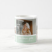 Modern Mint Collage Foto Pap Beste Gift Koffiemok (Center)