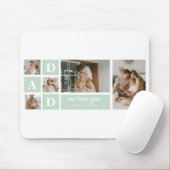 Modern Mint Collage Foto Pap Beste Gift Muismat (Met muis)