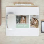 Modern Mint Collage Foto Pap Beste Gift Muismat<br><div class="desc">Modern Mint Collage Photo Dad Best Gift is een uniek en gepersonaliseerd geschenk dat perfect is voor elke gelegenheid zoals Vaderdag, verjaardagen of een andere speciale dag die vaders eert. Dit cadeau is ontworpen om de speciale momenten en herinneringen te laten zien die je de hele jaren met je vader...</div>