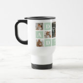 Modern Mint Collage Foto Pap Beste Gift Reisbeker (Links)