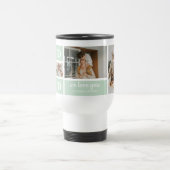 Modern Mint Collage Foto Pap Beste Gift Reisbeker (Center)