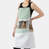 Modern Mint Collage Foto Pap Beste Gift Schort (Insitu)