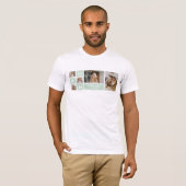 Modern Mint Collage Foto Pap Beste Gift T-shirt (Voorkant volledig)