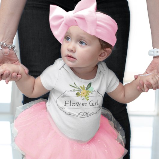 Modern Mint Damask Bloemenmeisje Wedding T-shirts