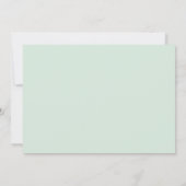 Modern Mint en Black Script Vrijgezellenfeest Kaart (Achterkant)