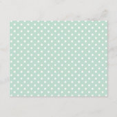 Modern Mint en Gray Elephant Baby shower Advieskaart (Achterkant)