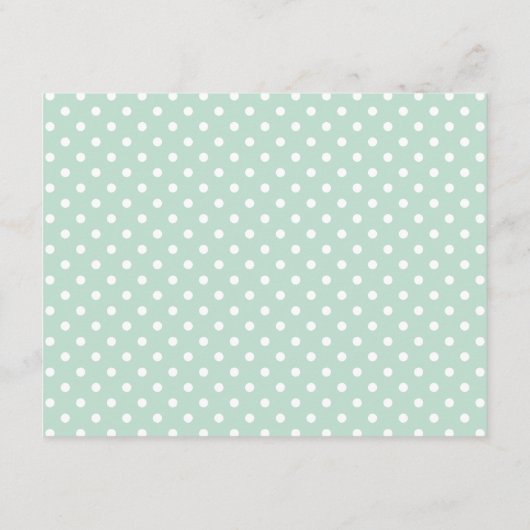 Modern Mint en Gray Elephant Baby shower Advieskaart (Achterkant)