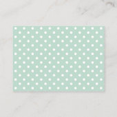 Modern Mint en Gray Elephant Baby shower Informatiekaartje (Achterkant)