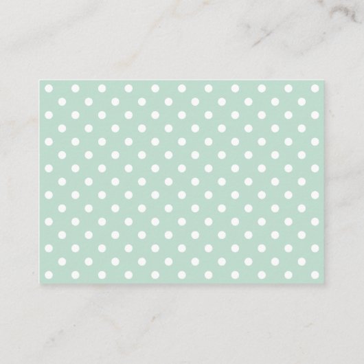 Modern Mint en Gray Elephant Baby shower Informatiekaartje (Achterkant)