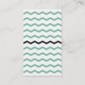 Modern Mint en Gray Visitekaartje (Achterkant)