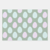 Modern Mint en Paars Deeghoen | Pasen Inpakpapier Vel (Voorkant 3)