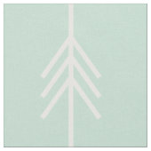 Modern Mint en White Arrow Stof (Close Up)